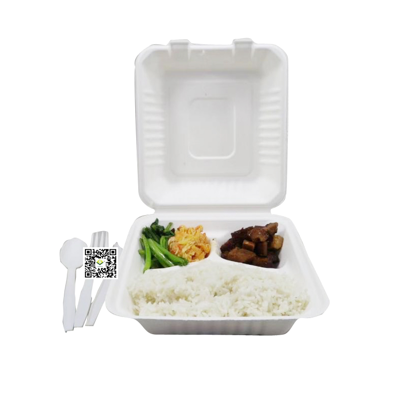Ang sugarcane bagasse to go box ay nasa produksyon
